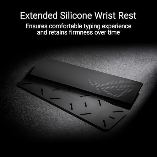 ASUS ROG Azoth Extreme Wireless Mechanical Gaming Keyboard   75  TKL  ROG NX Snow Linear Switches  PBT Keycaps  Aluminum Chassis  Carbon Fiber  Gasket Mount  Color OLED Screen  PC/Mac Support   Black