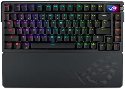 ASUS ROG Azoth Extreme Wireless Mechanical Gaming Keyboard   75  TKL  ROG NX Snow Linear Switches  PBT Keycaps  Aluminum Chassis  Carbon Fiber  Gasket Mount  Color OLED Screen  PC/Mac Support   Black
