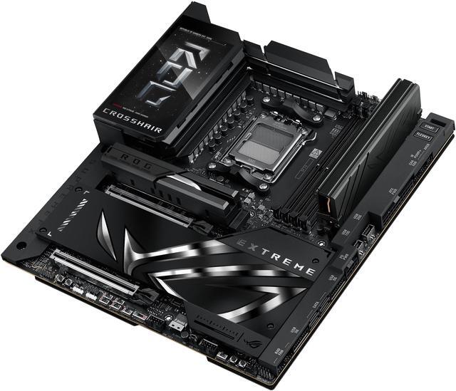 Placa base para juegos ASUS ROG CROSSHAIR X870E EXTREME AMD X870E AM5 E-ATX: 20+2+2 etapas de potencia, DDR5, PCIe 5.0, 5 puertos M.2, LAN 5G y 10G, Wi-Fi 7, USB 4.0 tipo C, LCD de 5", overclocking y conectividad con IA