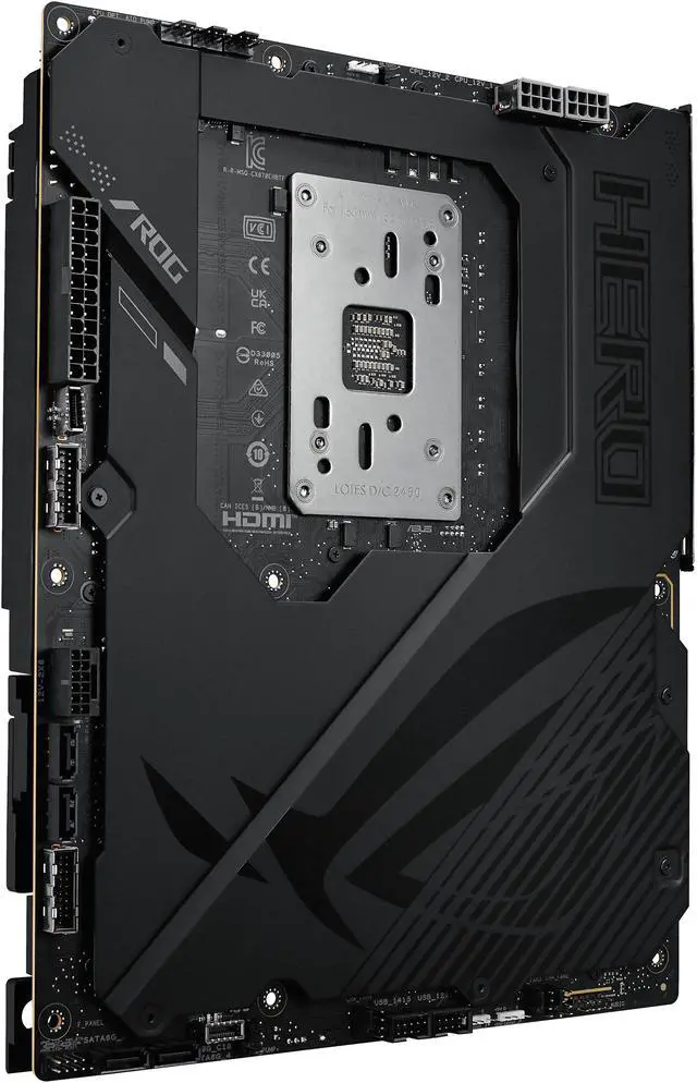 ASUS ROG CROSSHAIR X870E HERO BTF AMD X870E ATX Board with Hidden connector Design and High power GPU Slot for Clean Cable Management  18 2 2 Power  DDR5  WiFi 7  5x M 2  PCIe 5 0  USB4  Advanced AI PC ready