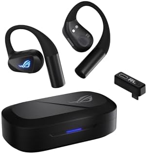 ASUS ROG Cetra Open Wireless Open Ear Earbuds   Dual Mode  BT/2 4GHz   Quad AI Noise Canceling Mic  Low Latency  16H Playtime  IPX5 Water Resistant  for Daily/Workout/Outdoor/Gaming Use   Black