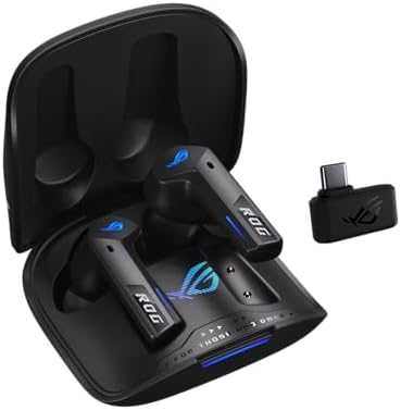 ASUS ROG Cetra Open Wireless Open Ear Earbuds   Dual Mode  BT/2 4GHz   Quad AI Noise Canceling Mic  Low Latency  16H Playtime  IPX5 Water Resistant  for Daily/Workout/Outdoor/Gaming Use   Black