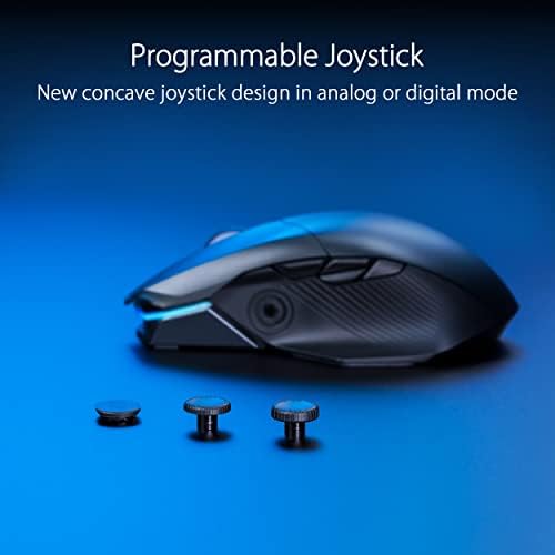ASUS ROG Chakram X Origin Wireless Gaming Mouse   MMO/MOBA Design  Detachable Joystick  11 Programmable Buttons Right Handed  123g  Tri Mode Connectivity  36K DPI  up to 150Hr Battery  PC/Mac Support