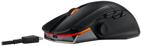 ASUS ROG Chakram X Origin Wireless Gaming Mouse   MMO/MOBA Design  Detachable Joystick  11 Programmable Buttons Right Handed  123g  Tri Mode Connectivity  36K DPI  up to 150Hr Battery  PC/Mac Support