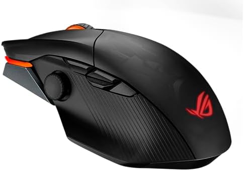 ASUS ROG Chakram X Origin Wireless Gaming Mouse   MMO/MOBA Design  Detachable Joystick  11 Programmable Buttons Right Handed  123g  Tri Mode Connectivity  36K DPI  up to 150Hr Battery  PC/Mac Support