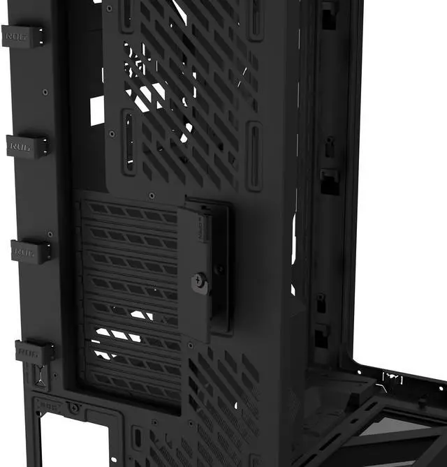 ASUS ROG Cronox Full Tower Gaming PC Case Curved Tempered Glass Side Panel  Support for Graphics Cards up to 400mm Long  EATX and BTF Motherboards  9 2 Inch LCD Case Screen Module