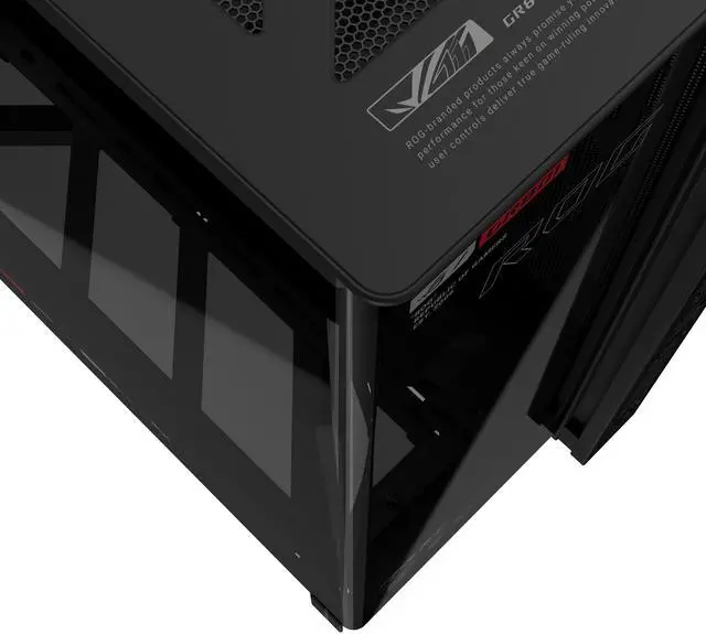 ASUS ROG Cronox Full Tower Gaming PC Case Curved Tempered Glass Side Panel  Support for Graphics Cards up to 400mm Long  EATX and BTF Motherboards  9 2 Inch LCD Case Screen Module