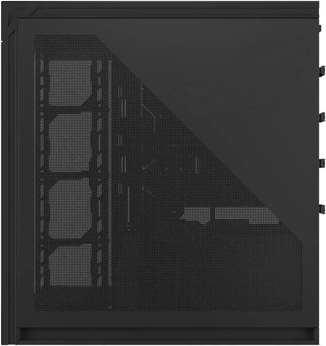 ASUS ROG Cronox Full Tower Gaming PC Case Curved Tempered Glass Side Panel  Support for Graphics Cards up to 400mm Long  EATX and BTF Motherboards  9 2 Inch LCD Case Screen Module