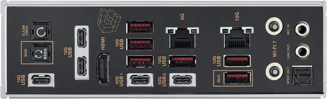 ASUS ROG Crosshair 2006 X870E AM5 ATX motherboard  DDR5  DIMM Fit  WiFi 7  10Gb LAN  5x M 2  2x USB4  2" OLED Display  AIO Q Connector