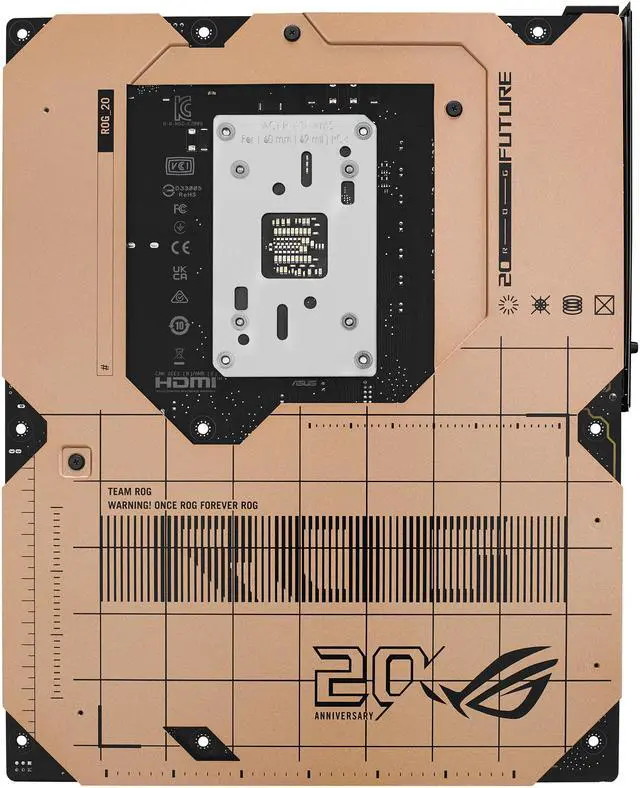 ASUS ROG Crosshair 2006 X870E AM5 ATX motherboard  DDR5  DIMM Fit  WiFi 7  10Gb LAN  5x M 2  2x USB4  2" OLED Display  AIO Q Connector