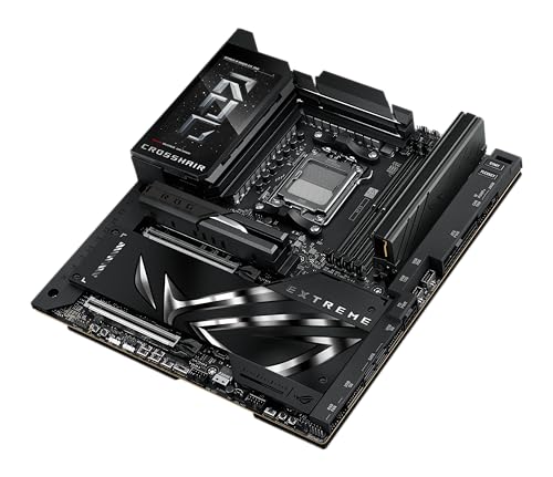 ASUS ROG Crosshair X870E Extreme AMD X870E AM5 E ATX Gaming Motherboard   20 2 2 Power Stages  DDR5  PCIe 5 0  5X M 2  5G & 10G LAN  Wi Fi 7  USB4 Type C  5  LCD  AI Overclocking & Networking