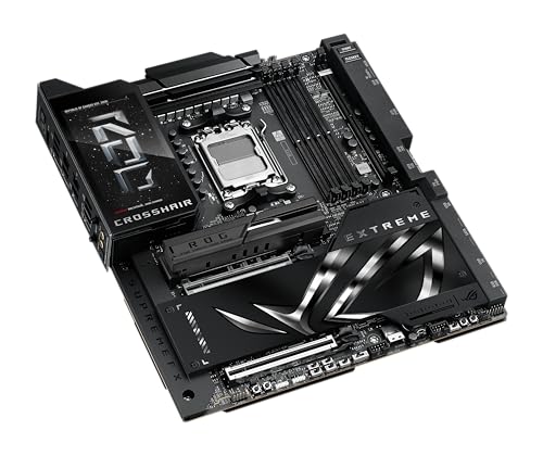 ASUS ROG Crosshair X870E Extreme AMD X870E AM5 E ATX Gaming Motherboard   20 2 2 Power Stages  DDR5  PCIe 5 0  5X M 2  5G & 10G LAN  Wi Fi 7  USB4 Type C  5  LCD  AI Overclocking & Networking