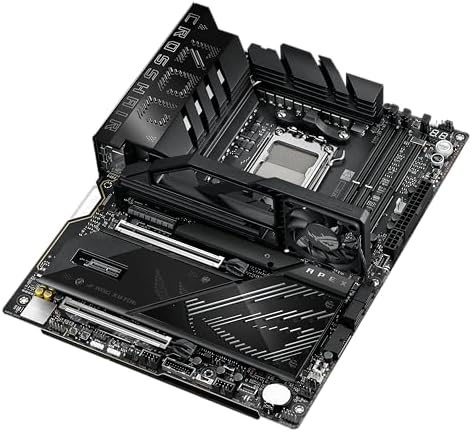 ASUS ROG Crosshair X870E Extreme AMD X870E AM5 E ATX Gaming Motherboard   20 2 2 Power Stages  DDR5  PCIe 5 0  5X M 2  5G & 10G LAN  Wi Fi 7  USB4 Type C  5  LCD  AI Overclocking & Networking