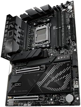 ASUS ROG Crosshair X870E Hero AMD X870E AM5 ATX Motherboard  Advanced AI PC Ready  18 2 2 Power Stages  DDR5  PCIe  5 0  5X M 2  Wi Fi 7  USB4   AI Overclocking  Core Flex  PCIe Slot Q Release Slim