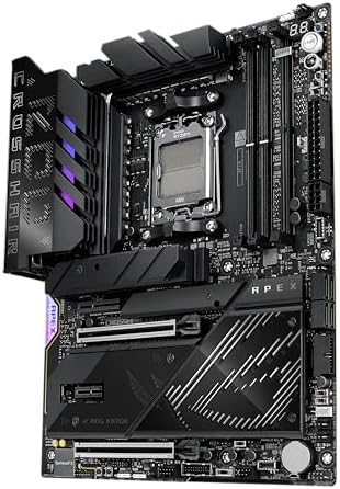 ASUS ROG Crosshair X870E Hero AMD X870E AM5 ATX Motherboard  Advanced AI PC Ready  18 2 2 Power Stages  DDR5  PCIe  5 0  5X M 2  Wi Fi 7  USB4   AI Overclocking  Core Flex  PCIe Slot Q Release Slim