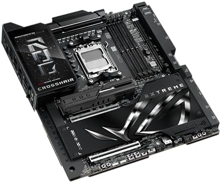 ASUS ROG Crosshair X870E Hero AMD X870E AM5 ATX Motherboard  Advanced AI PC Ready  18 2 2 Power Stages  DDR5  PCIe  5 0  5X M 2  Wi Fi 7  USB4   AI Overclocking  Core Flex  PCIe Slot Q Release Slim