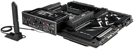 ASUS ROG Crosshair X870E Hero AMD X870E AM5 ATX Motherboard  Advanced AI PC Ready  18 2 2 Power Stages  DDR5  PCIe  5 0  5X M 2  Wi Fi 7  USB4   AI Overclocking  Core Flex  PCIe Slot Q Release Slim