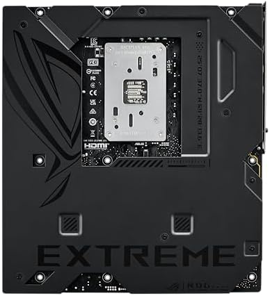 ASUS ROG Crosshair X870E Extreme AMD X870E AM5 E ATX Gaming Motherboard   20 2 2 Power Stages  DDR5  PCIe 5 0  5X M 2  5G & 10G LAN  Wi Fi 7  USB4 Type C  5  LCD  AI Overclocking & Networking