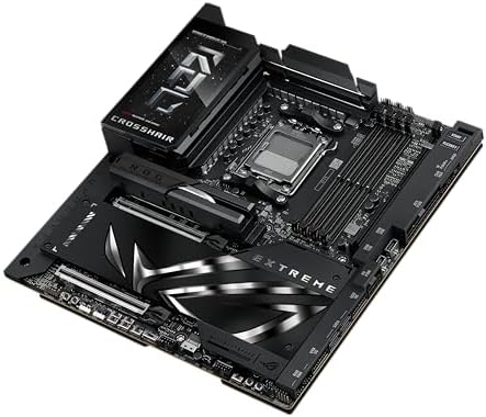 ASUS ROG Crosshair X870E Extreme AMD X870E AM5 E ATX Gaming Motherboard   20 2 2 Power Stages  DDR5  PCIe 5 0  5X M 2  5G & 10G LAN  Wi Fi 7  USB4 Type C  5  LCD  AI Overclocking & Networking