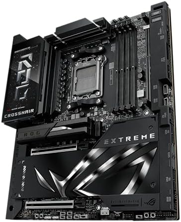 ASUS ROG Crosshair X870E Extreme AMD X870E AM5 E ATX Gaming Motherboard   20 2 2 Power Stages  DDR5  PCIe 5 0  5X M 2  5G & 10G LAN  Wi Fi 7  USB4 Type C  5  LCD  AI Overclocking & Networking