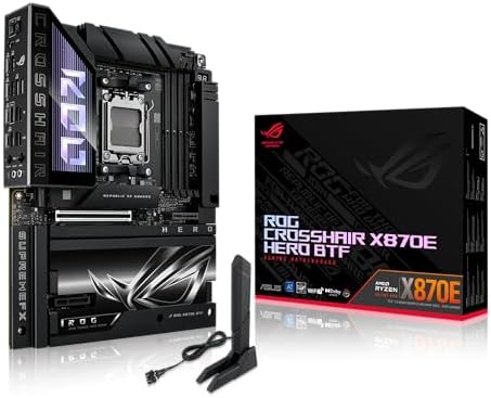 ASUS ROG Crosshair X870E Extreme AMD X870E AM5 E ATX Gaming Motherboard   20 2 2 Power Stages  DDR5  PCIe 5 0  5X M 2  5G & 10G LAN  Wi Fi 7  USB4 Type C  5  LCD  AI Overclocking & Networking