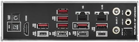 ASUS ROG Crosshair X870E Hero AMD X870E AM5 ATX Motherboard  Advanced AI PC Ready  18 2 2 Power Stages  DDR5  PCIe  5 0  5X M 2  Wi Fi 7  USB4   AI Overclocking  Core Flex  PCIe Slot Q Release Slim