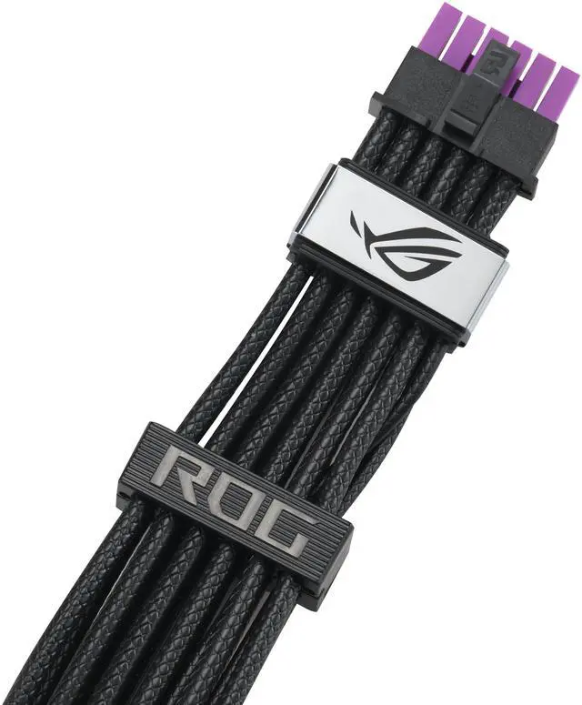 ASUS ROG Equalizer 12V 2x6 PCIe Cable  ATX 3 1 & PCIe 5 1  Load Balance PSU to ROG Equalizer Power  Reduction of Current Variation  Enhanced Graphics Card Protection   3 Year Warranty
