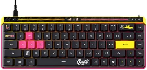 ASUS ROG Falchion Ace HFX Hall Effect Gaming Keyboard – 65% TKL, Dual USB-C, Magnetic Switches, Rapid Trigger, Speed Tap, 8000 Hz Polling, Touch Panel, Portable, Protective Cover, PBT Keycaps - Black