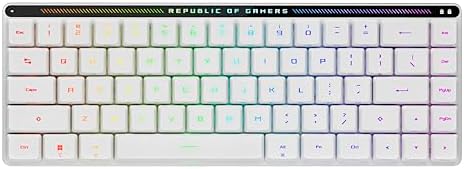 ASUS ROG Falchion Ace HFX Hall Effect Gaming Keyboard – 65% TKL, Dual USB-C, Magnetic Switches, Rapid Trigger, Speed Tap, 8000 Hz Polling, Touch Panel, Portable, Protective Cover, PBT Keycaps - Black