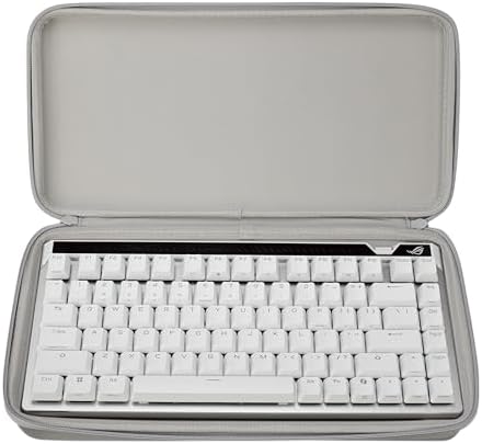 ASUS ROG Falchion Ace 75 HE Wired Analog Hall Effect Gaming Keyboard  75  TKL  USB  Hot Swappable HFX V2X Magnetic Switch  Rapid Trigger  8KHz Polling  PBT Keycap  Carry Case  Web based Config   White