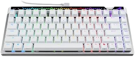 ASUS ROG Falchion Ace 75 HE Wired Analog Hall Effect Gaming Keyboard  75  TKL  USB  Hot Swappable HFX V2X Magnetic Switch  Rapid Trigger  8KHz Polling  PBT Keycap  Carry Case  Web based Config   White