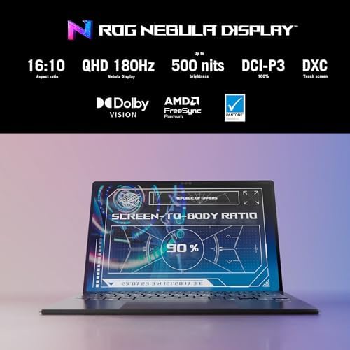ASUS ROG Flow Z13  2025  Gaming Laptop  13  ROG Nebula 16 10 2 5K 180Hz/3ms  AMD Ryzen AI MAX  395  RDNA 3 5 Graphics  128GB LPDDR5X 8000MHz  1TB PCIe Gen 4 SSD  Wi Fi 7  Win 11 Pro  GZ302EA XS99