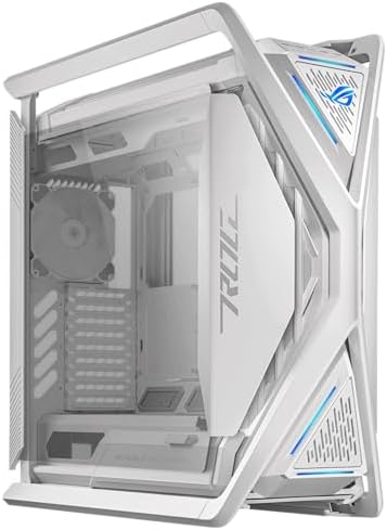 ASUS ROG Hyperion GR701 EATX - Carcasa para computadora de torre completa con estructura semiabierta, paneles laterales sin herramientas, soporta radiadores de hasta 0.079 x 16.535 in, soporte para