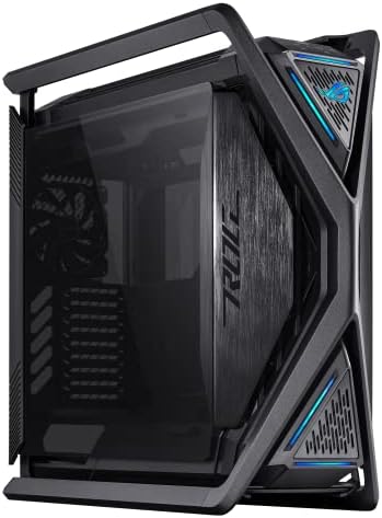 ASUS ROG Hyperion GR701 BTF Edition PC case  ASUS ATX BTF motherboards Support  420 mm Dual Radiator Support  Four 140 mm Fans  Metal GPU Holder  Component Storage  ARGB Fan hub  60W Fast Charging