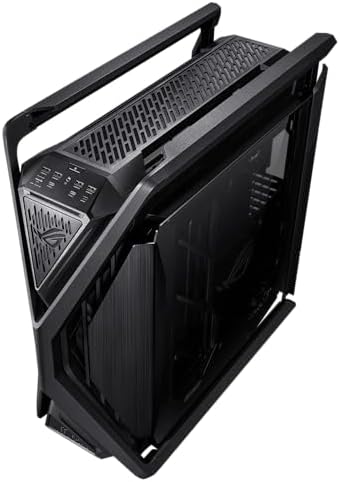 ASUS ROG Hyperion GR701 BTF Edition PC case  ASUS ATX BTF motherboards Support  420 mm Dual Radiator Support  Four 140 mm Fans  Metal GPU Holder  Component Storage  ARGB Fan hub  60W Fast Charging