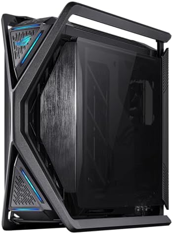 ASUS ROG Hyperion GR701 BTF Edition PC case  ASUS ATX BTF motherboards Support  420 mm Dual Radiator Support  Four 140 mm Fans  Metal GPU Holder  Component Storage  ARGB Fan hub  60W Fast Charging