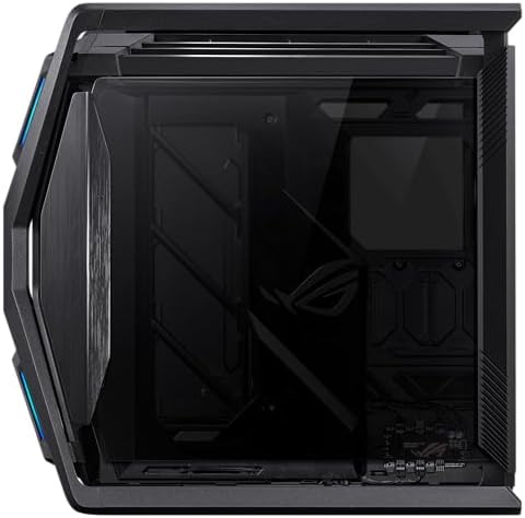 ASUS ROG Hyperion GR701 BTF Edition PC case  ASUS ATX BTF motherboards Support  420 mm Dual Radiator Support  Four 140 mm Fans  Metal GPU Holder  Component Storage  ARGB Fan hub  60W Fast Charging