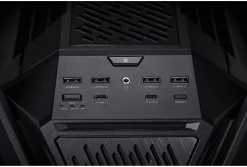 ASUS ROG Hyperion GR701 BTF Edition PC case  ASUS ATX BTF motherboards Support  420 mm Dual Radiator Support  Four 140 mm Fans  Metal GPU Holder  Component Storage  ARGB Fan hub  60W Fast Charging
