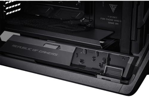 ASUS ROG Hyperion GR701 BTF Edition PC case  ASUS ATX BTF motherboards Support  420 mm Dual Radiator Support  Four 140 mm Fans  Metal GPU Holder  Component Storage  ARGB Fan hub  60W Fast Charging