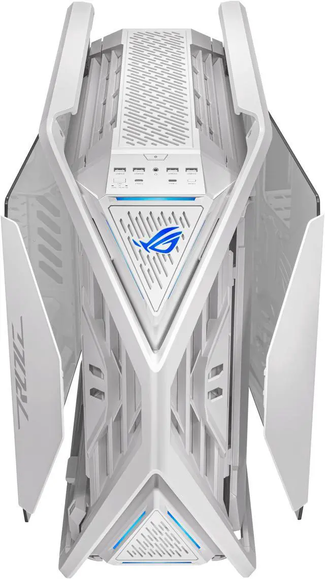 ASUS ROG Hyperion GR701 EATX full tower computer case with Semi open structure  tool free side panels  supports up to 2 x 420mm radiators  built in graphics card holder  2x front panel Type C