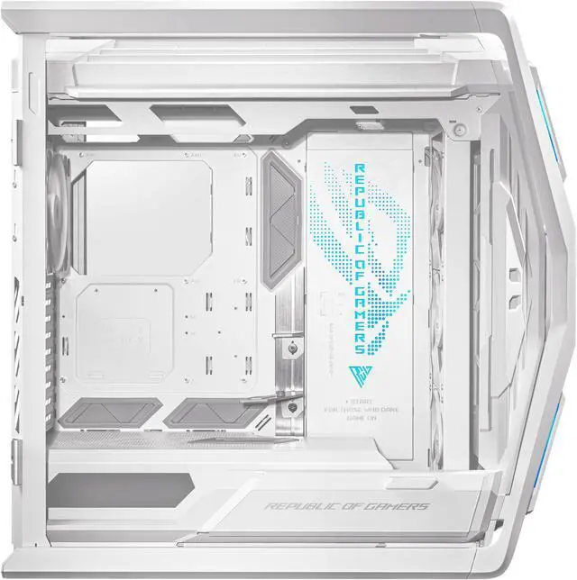 ASUS ROG Hyperion GR701 EATX full tower computer case with Semi open structure  tool free side panels  supports up to 2 x 420mm radiators  built in graphics card holder  2x front panel Type C