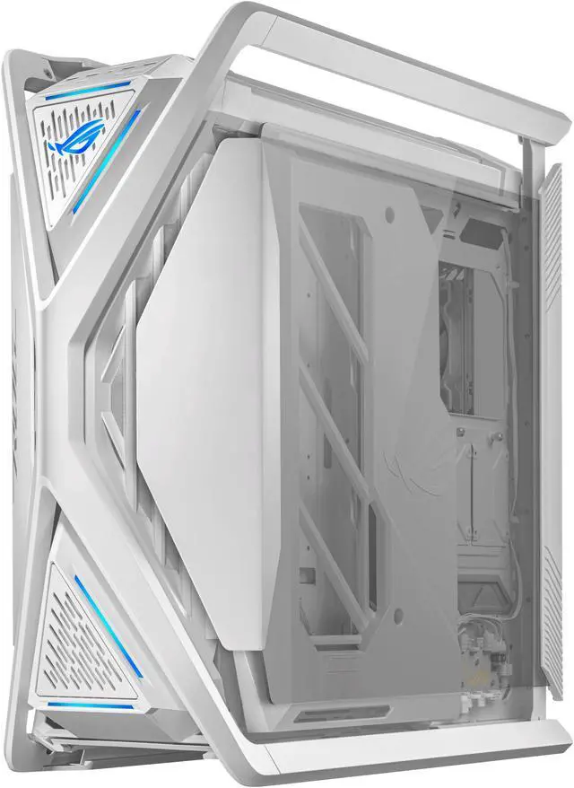 ASUS ROG Hyperion GR701 EATX full tower computer case with Semi open structure  tool free side panels  supports up to 2 x 420mm radiators  built in graphics card holder  2x front panel Type C