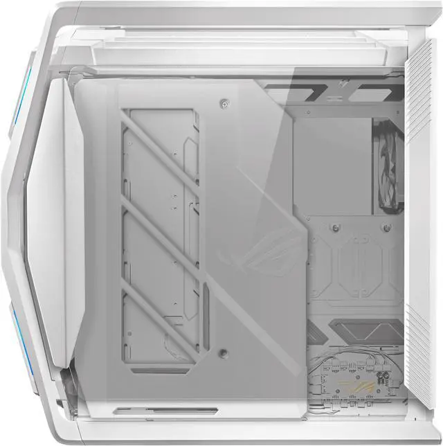 ASUS ROG Hyperion GR701 EATX full tower computer case with Semi open structure  tool free side panels  supports up to 2 x 420mm radiators  built in graphics card holder  2x front panel Type C