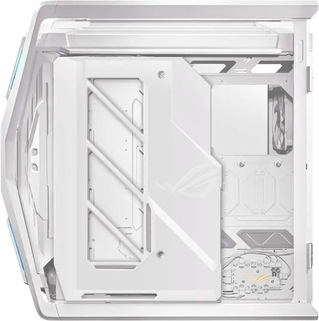 ASUS ROG Hyperion GR701 EATX full tower computer case with Semi open structure  tool free side panels  supports up to 2 x 420mm radiators  built in graphics card holder  2x front panel Type C