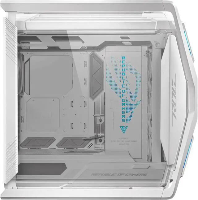 ASUS ROG Hyperion GR701 EATX full tower computer case with Semi open structure  tool free side panels  supports up to 2 x 420mm radiators  built in graphics card holder  2x front panel Type C