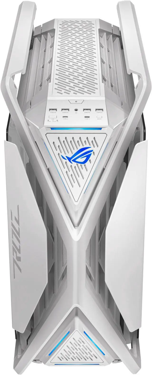 ASUS ROG Hyperion GR701 EATX full tower computer case with Semi open structure  tool free side panels  supports up to 2 x 420mm radiators  built in graphics card holder  2x front panel Type C