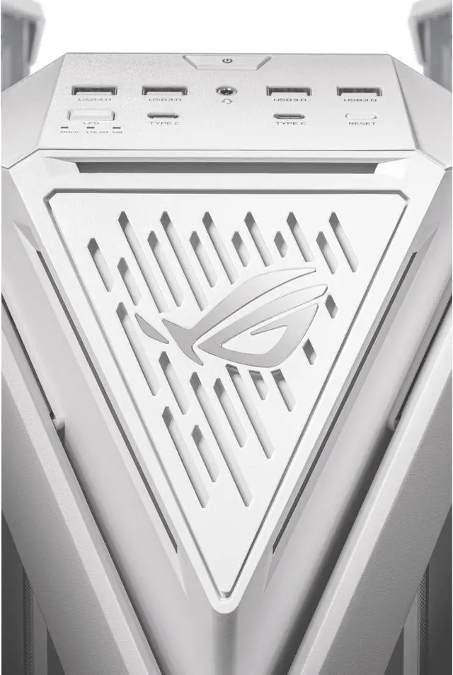 ASUS ROG Hyperion GR701 EATX full tower computer case with Semi open structure  tool free side panels  supports up to 2 x 420mm radiators  built in graphics card holder  2x front panel Type C