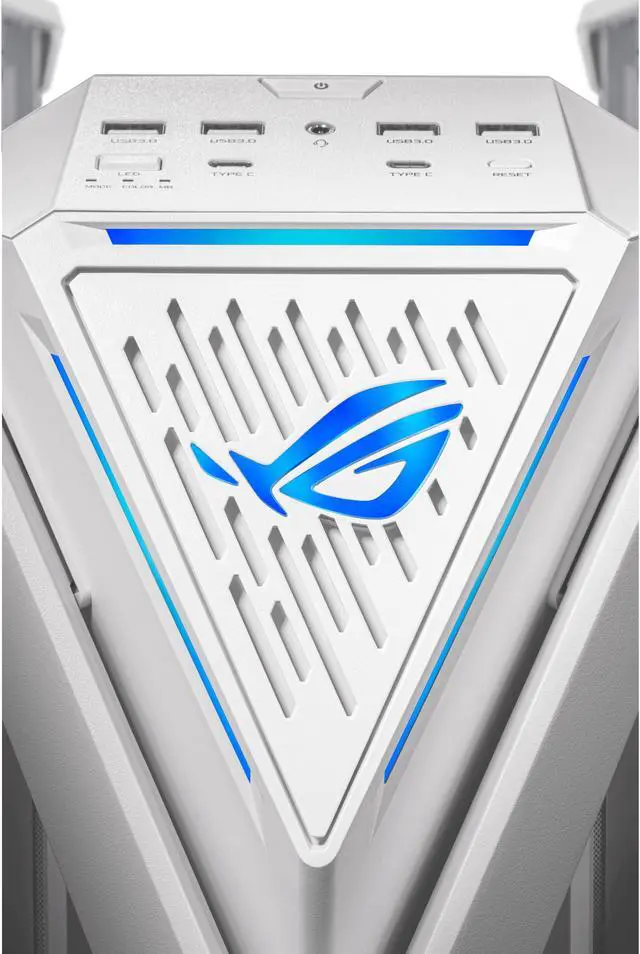 ASUS ROG Hyperion GR701 EATX full tower computer case with Semi open structure  tool free side panels  supports up to 2 x 420mm radiators  built in graphics card holder  2x front panel Type C