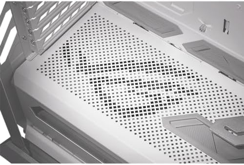 ASUS ROG Hyperion GR701 White EATX Gaming Case  High Airflow Design  Tool Free Side Panels  Pre Installed 4x140mm Fans  Supports 420mm Radiators  Built in GPU Holder  Front USB C  2 Year Warranty