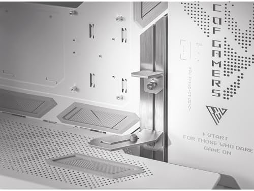 ASUS ROG Hyperion GR701 White EATX Gaming Case  High Airflow Design  Tool Free Side Panels  Pre Installed 4x140mm Fans  Supports 420mm Radiators  Built in GPU Holder  Front USB C  2 Year Warranty